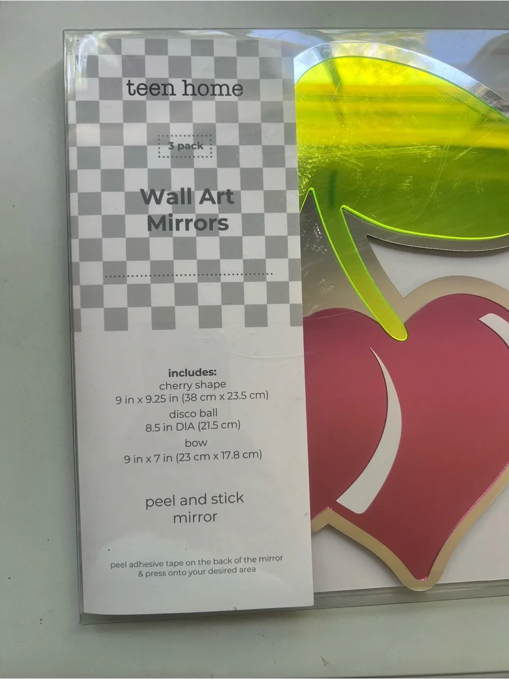Wall Art Mirrors, peel and stick mirror